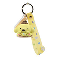 Hello Kitty - Keychain With Hand Strap - Donuts - Pompompurin