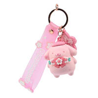 Hello Kitty - Keychain With Hand Strap - Sakura - Pompompurin