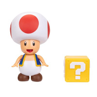 Super Mario - Toad With Mystery Square - Action Figure - 4"