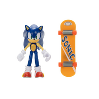 Sonic the Hedgehog - Sonic With Orange Skateboard  - 4" Action Figure