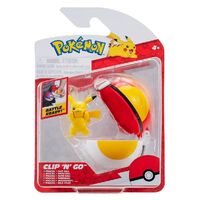 Pokemon Poke Ball - Clip N' Go -  With Pikachu Figure