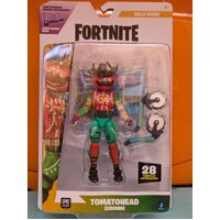 Fortnite - Tomatohead - Solo Mode - 4 inch - Articulated Figure with Axeroni Harvesting Tool Accessory - + Virtual Code