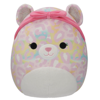 Squishmallows - Michaela The Rainbow Leopard With Pink Bandana - 12 Inch