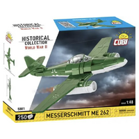 Cobi: World War II - Messerschmitt ME 262 Fighter Bomber Plane Historical Collection 1/48th Scale Building Block Construction Set (250 Pieces)