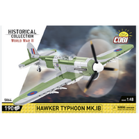 Cobi: World War II - Hawker Typhoon MK.IB Fighter Plane Historical Collection 1/48th Scale Building Block Construction Set (190 Pieces)