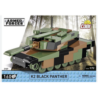 Cobi: World War II - K2 Black Panther Tank 1/72 Scale Building Block Construction Set (160 Pieces)