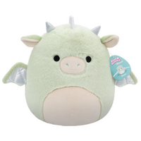 Squishmallows - Fuzz-a -Mallow - Drew The Lime Dragon - 12" Plush