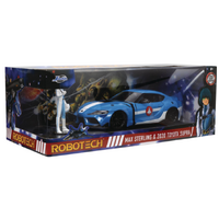 Robotech - Max Sterling & 2020 Toyota Supra - Anime Hollywood Rides - 1/24th Scale Die-Cast Vehicle Replica