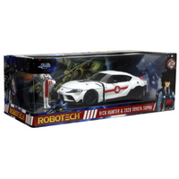 Robotech - Rick Hunter & 2020 Toyota Supra - Anime Hollywood Rides - 1/24th Scale Die-Cast Vehicle Replica