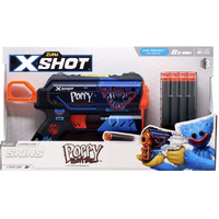 Xshot  -Skins Flux - Poppy Playtime Blaster with 8 Darts - Jumpscare