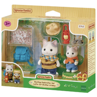 Sylvanian Families - Exciting Exploration Set - Latte Cat Brother & Baby