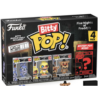 Five Nights at Freddy's - Nightmare Bonnie, Nightmare Chica, Nightmare Freddy & Mystery Bitty Pop! Vinyl Figure 4-Pack