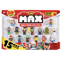 Zuru Max - Build Construction - Woody - 15 Figurine Set