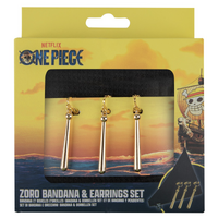 One Piece - 2023 - Roronoa Zoro - Bandana & Earrings Roleplay Replica Set