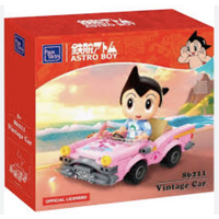 Astro Boy - Astro Boy in Vintage Car - Building Block Construction Set -130 Pieces