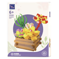 Succulent Garden -: Summer Dew - Building Block Construction Set - 364 Pieces