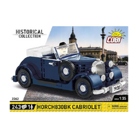 Cobi: Historical Collection - 1935 Horch 830 BK Cabriolet Convertible 1/35th Scale Construction Set (243 Pieces)