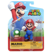 Super Mario - Mario with 1UP Mushroom - 4 Inch Figure