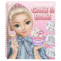 Top Model - Cake & Bake Colouring Book With Sequins