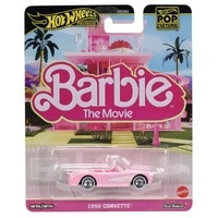  Hot Wheels - Barbie Movie - 1956 Corvette - Premium POP Culture - Die Cast Car