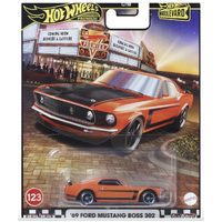 Hot Wheels - 1969 Ford Mustang Boss 302 - Premium Boulevard - Die Cast Car