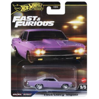 Fast and Furious - 1966 Chevy Impala - Premium Real Riders - Hot Wheels - 1/64th Scale Die-Cast Vehicle Replica