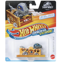 Hot Wheels - RacerVerse - Jurassic World - Blue The Raptor - 1:64 Die Cast Car
