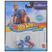 Hot Wheels - RacerVerse - Marvel - Captain America - 1:64 Die Cast Car