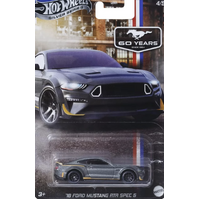 Hot Wheels - 2018 Ford Mustang ATA Spec 5 -  Silver Series – 60 Years of Mustangs