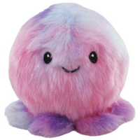 Fuzzy Foam Balls - Mauve Octopus - 4" Slow Rise - Series One