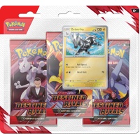 Pokemon Cards - Destined Rivals - Zebstrika - Scarlet & Violet - Three Booster Blister