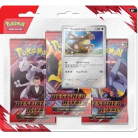 Pokemon Cards - Destined Rivals - Kangaskhan - Scarlet & Violet - Three Booster Blister