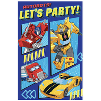 Autobots - Let's Party - Birthday Card
