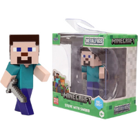 Minecraft - Steve With Sword - Metalfigs - 2.5" Die-Cast Figure - Wave 4