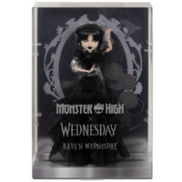 Monster High x Wednesday  Collectible - Rave'N Wednesday Doll in Black Gown