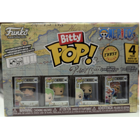 One Piece - Monkey D. Luffy, Roronoa Zoro, Axe-Hand Morgan & Buggy - Bitty Pop! Vinyl Figure - 4-Pack