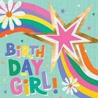 Greeting Card - Birthday Girl - Star
