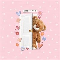 Greeting Card - Just For You - Bear