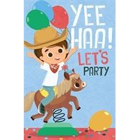 Greeting Card - Yee Haa ! Let's Party