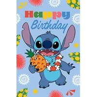 Greeting Card - Happy Birthday - Stitch