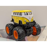 Volkswagen 1962 Micobus - Yellow - Big Wheels World - Friction Toy