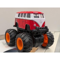 Volkswagen 1962 Micobus - Red - Big Wheels World - Friction Toy