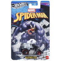 Hot Wheels - Marvel Spider-Man - Venom Cool One - Silver Series - 1:64 Scale - Diecast Vehicle