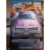 Hot Wheels - 1965 Pontiac Bonneville - Silver Series - 1:64 Scale - Diecast Vehicle