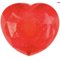 Smoosho's - Red - Super Squeeze - Glow in the Dark Heart