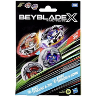 Beyblade X - Beat Tyranno 4-70Q & Knife Shinobi 4-80N - Top Dual Pack Set