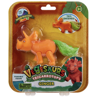 Vegesaurs - Ginger The Tricarrotops - 3" Posable Figure