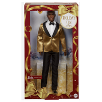 Barbie Signature 2025 Holiday Ken Dark Brown-Haired Collector Doll 