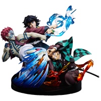 Demon Slayer Kimetsu no Yaiba Tanjiro Kamado & Giyu Tomioka & Akaza Figure