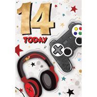 Happy Birthday - *14* Today -  Card